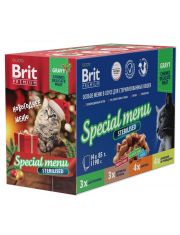 Влажный корм для кошек Brit Premium Особое меню в соусе