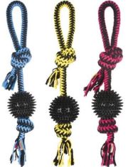 Колючий мяч на канате с узлами TWIST PRICKLY BALL