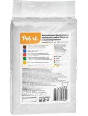 Впитывающие пеленки для животных Pet-it с индикатором мочи, белые, 10 шт