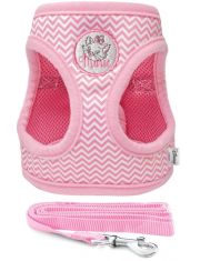 Шлейка-жилетка и подводок для кошек Triol Disney Marie из нейлона, мягкая