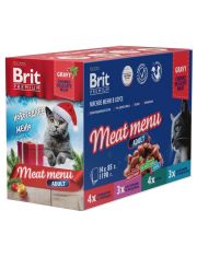 Влажный корм для кошек Brit Premium Мясное меню в соусе