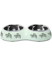 Миска для животных Triol Город металлическая двойная на пластиковой подставке