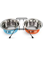 Миска для животных Triol Water&Food металлическая на подставке