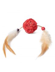 Игрушка для кошек Triol Шар с перьями