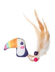 Игрушка для кошек Triol Тукан с перьями