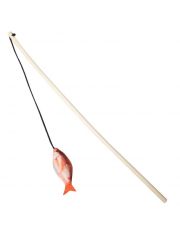 Удочка-дразнилка для кошек Triol Красноперка с кошачьей мятой и шуршащим наполнителем