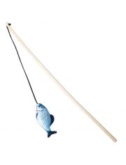 Удочка-дразнилка для кошек Triol Карасик с кошачьей мятой и шуршащим наполнителем