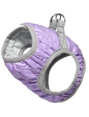 Шлейка-жилетка для собак Triol на липучке, мягкая, утепленная, сиреневая