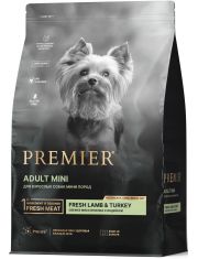 Корм сухой для собак мелких пород Premier Dog Lamb&Turkey ADULT Mini Свежее мясо ягненка с индейкой