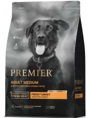 Корм сухой для собак средних пород Premier Dog Turkey ADULT Medium Свежее мясо индейки