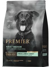 Корм сухой для собак средних пород Premier Dog Lamb&Turkey ADULT Medium Свежее мясо ягненка с индейкой