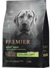 Корм сухой для собак крупных пород Premier Dog Lamb&Turkey ADULT Maxi Свежее мясо ягненка с индейкой