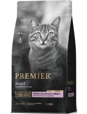 Корм сухой для кошек Premier Cat Salmon&Turkey ADULT Свежее филе лосося с индейкой