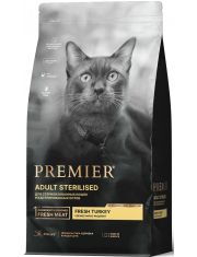 Корм сухой для кошек Premier Cat Turkey STERILISED Свежее мясо индейки