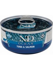 Консервы для кошек Farmina N&D OCEAN Tuna and Salmon с тунцом и лососем