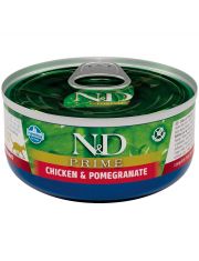 Консервы для кошек Farmina N&D PRIME Chicken and Pomegranate с курицей и гранатом, беззерновые