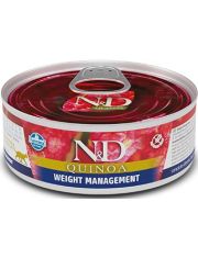 Консервы для кошек Farmina N&D QUINOA Weight Management беззерновые, контроль веса