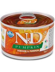 Консервы для собак Farmina N&D PUMKIN Venison & Pumpkin Adult Mini мини пород с олениной и тыквой, беззерновые