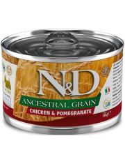 Консервы для собак Farmina N&D ANCESTRAL GRAIN Chicken & Pomegranate Adult Mini мини пород с курицей и гранатом, низкозерновые
