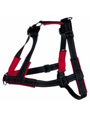 Шлейка для собак Trixie Lead'n'Walk Soft из нейлона, черная