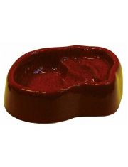 Поилка-кормушка со ступенями Namiba Terra, керамическая, 16х13 см, красная глазурь