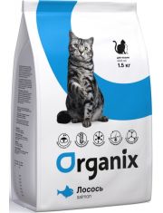 Сухой корм для кошек Organix Adult Cat Salmon с лососем, чувствительное пищеварение