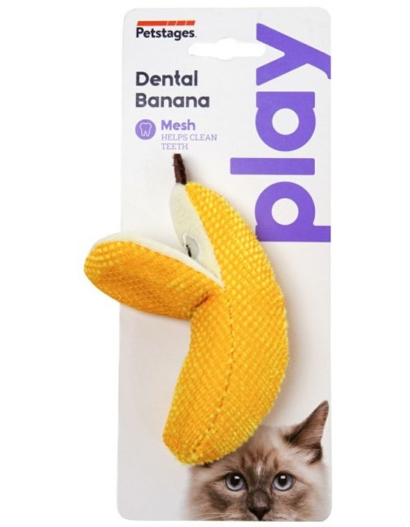 Petstages Dental игрушка для кошек Банан в Санкт-Петербурге
