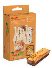 Лакомство для хомяков, крыс, мышей и песчанок Little One Biscuits с морковью