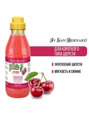 Шампунь для кошек и собак ISB Fruit of the Groomer Black Cherry Чёрная вишня с короткой шерстью, с протеинами шелка