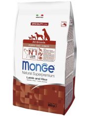 Сухой корм для щенков Monge Dog Speciality Puppy&Junior Ягненок с рисом