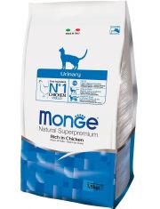 Сухой корм для кошек Monge Cat Daily Line Urinary Курица, профилактика МКБ