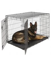 Клетка для собак MidWest iCrate 2 двери, черная