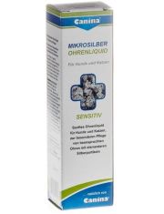 Жидкость для очищения ушей Canina Mikrosilber Ohrenliquid успокаивающая, с микросеребром