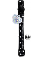 Ошейник для кошек Hunter Smart Glossy Dots черный в горошек