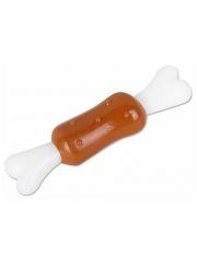 Игрушка для собак Nems Кость с запахом курицы, пластик