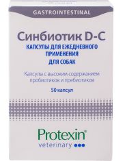 Кормовая добавка для собак Protexin Синбиотик D-C пробиотическая, для нормализации микрофлоры желудочно-кишечного тракта