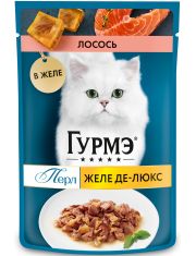 Влажный корм для кошек Гурмэ® Перл Желе Де-Люкс Лосось в роскошном желе