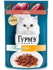 Влажный корм для кошек Гурмэ® Перл Нежное филе с уткой в соусе