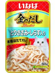 Влажный корм для кошек Inaba Kinnodashi Куриное филе с мальками ширасу