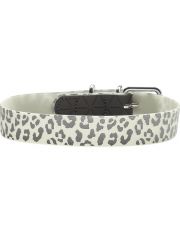 Ошейник для собак Hunter Convenience Reflect Glow флуоресцентный, леопардовый принт