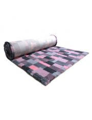 Коврик для собак ProFleece В Клетку меховой, розовый/угольный