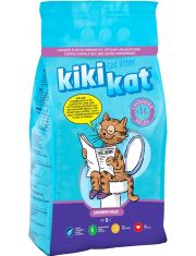 Бентонитовый наполнитель для кошачьего туалета "KikiKat" супер-белый комкующийся с ароматом "Лаванда"