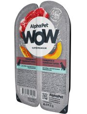 Влажный корм для собак AlphaPet WOW Superpremium Говядина и томленая тыква