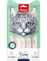 Лакомство для кошек Wanpy Cat  «нежное пюре» из тунца и гребешка