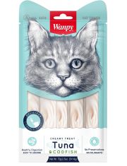 Wanpy Cat Лакомство для кошек «нежное пюре» из тунца и трески