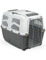 Переноска для собак MPS Skudo 7 с металлической дверцей и замком, серая