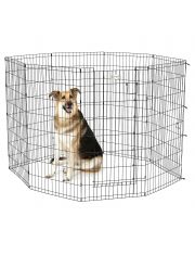 Вольер для собак MidWest Life Stages 8 панелей с дверью MaxLock, черный