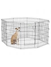 Вольер для собак MidWest Life Stages 8 панелей с дверью MaxLock, черный
