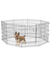 Вольер для собак MidWest Life Stages 8 панелей с дверью MaxLock, черный