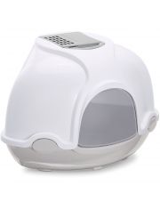 Био-туалет для кошек IMAC Ginger угловой, светло-серый